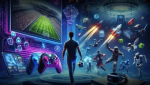 Gaming industry growth, futuristic gaming landscape